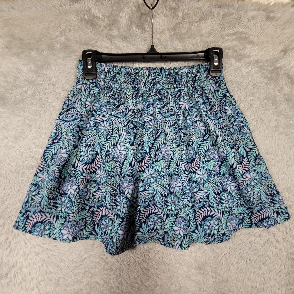 Tommy Bahama Everyday Active Skirt Shorts Floral Print Blue Pink Womens Small